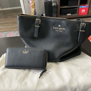 Kate Spade leather bag and wallet